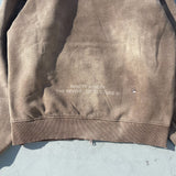 銷毀的拼貼拉鍊連帽衫