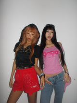 OG Logo Glitter Half Zip Hoodie