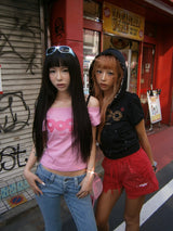 OG Logo Glitter Half Zip Hoodie