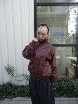 合成皮革短襯衫