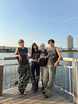 Assortment graphic sleeveless