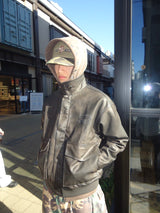 合成皮革短襯衫