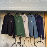 90 로고 후드 양털 재킷