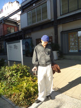 銷毀的拼貼拉鍊連帽衫