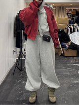 glitter back logo sweat pants