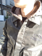 合成皮革短襯衫