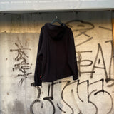 90 로고 후드 양털 재킷