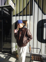 合成皮革短襯衫