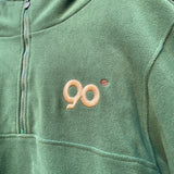 90 로고 후드 양털 재킷