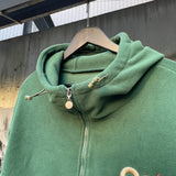 90 로고 후드 양털 재킷