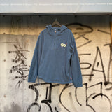 90 로고 후드 양털 재킷