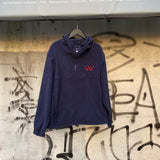 90 로고 후드 양털 재킷