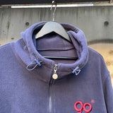 90 로고 후드 양털 재킷