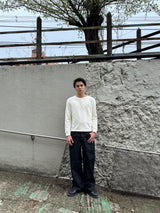 스터드 스트레이트 데님 팬츠