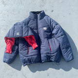 9090 × umbro Removable Hood Puffer Jacket
