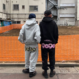 90徽標迷彩連帽衫