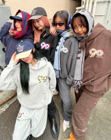 90徽標迷彩連帽衫