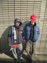 9090 × umbro Removable Hood Puffer Jacket