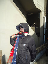 9090 × umbro Removable Hood Puffer Jacket