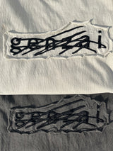 Genzai针迹色素T恤