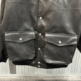 Tagging Logo Vintage Leather Jacket