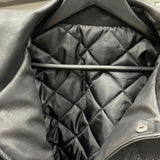 Tagging Logo Vintage Leather Jacket