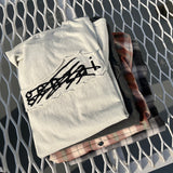 Genzai针迹色素T恤