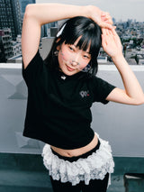 90 로고 도트 티