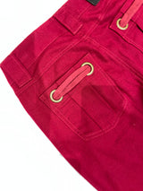 Rayon Linen Low-Rise Pants