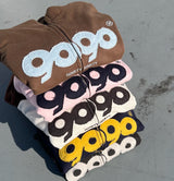 9090 OG徽標拉鍊連帽衫