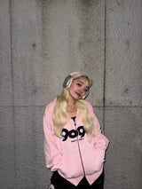 9090 OG徽標拉鍊連帽衫