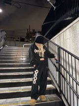 9090 OG徽標拉鍊連帽衫