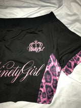 9090girl × umbro Leopard Off Shoulder Tee