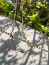 Screw Chain Logo Necklace