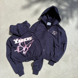 バタフライジップフーディー