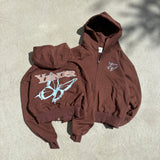 バタフライジップフーディー