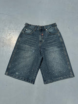 9090 × pH-1 水鑽牛仔短褲