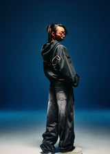 불릿 로고 후드티