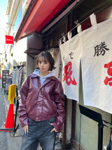 가죽 지퍼 재킷