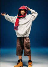 불릿 로고 후드티