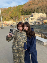 Universal logo lamé worm hoodie