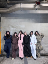 Universal logo lamé double knee pants