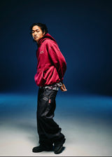 불릿 로고 후드티