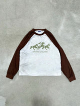90 Horseshoe Logo Raglan L/S Tee