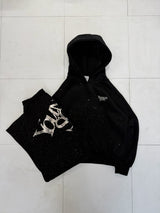 Universal logo lamé double knee pants