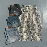 Double Knee Ballon Denim Pants