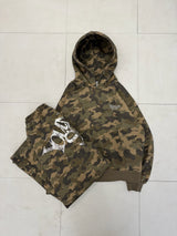 Universal logo lamé double knee pants