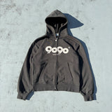 9090 OG徽標拉鍊連帽衫