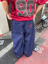 Stripe Tuck Buggy Pants