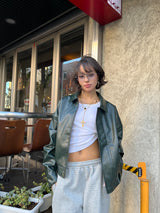 가죽 지퍼 재킷